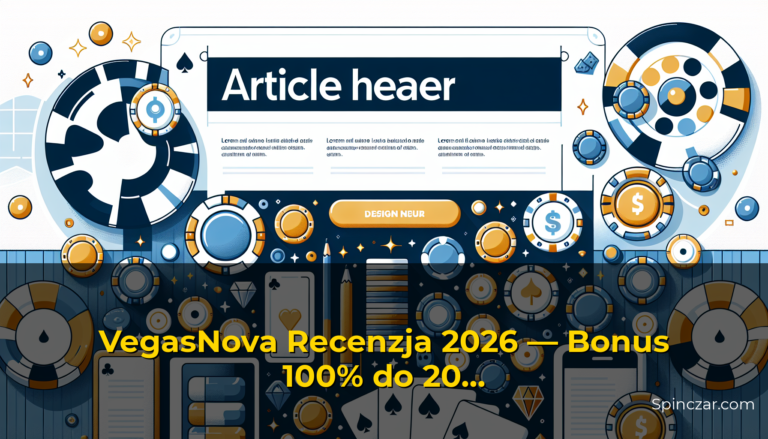 VegasNova Recenzja 2026 — Bonus 100% do 2000 zł z BLIK — Spinczar.com