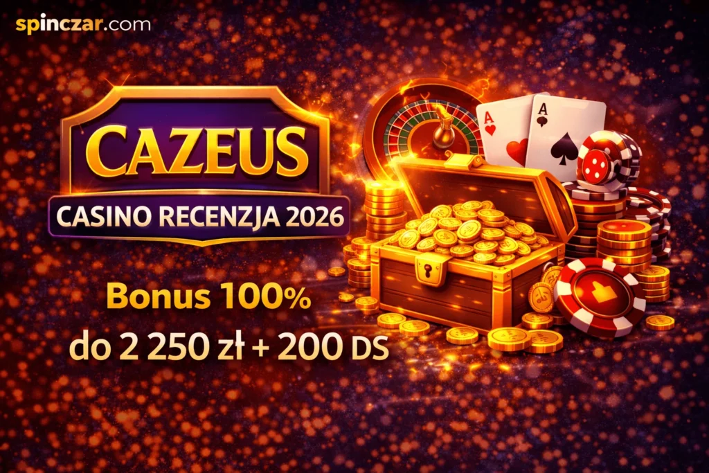 Cazeus Casino Recenzja 2026 — Bonus 100% do 2 250 zł + 200 DS