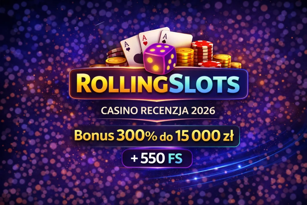 RollingSlots Casino Recenzja 2026 — Bonus 300% do 15 000 zł + 550 FS