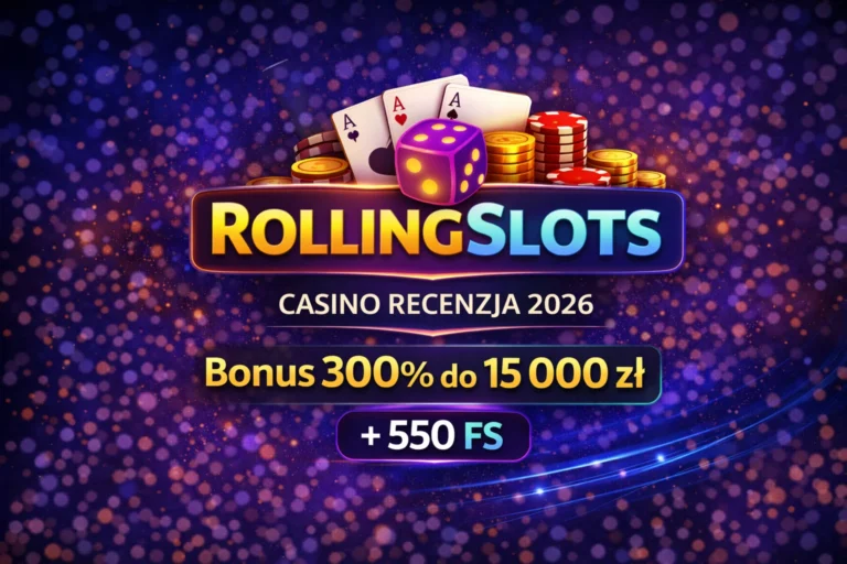 RollingSlots Casino Recenzja 2026 — Bonus 300% do 15 000 zł + 550 FS
