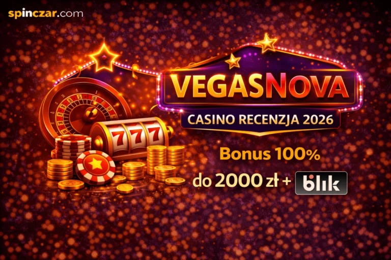 VegasNova Casino Recenzja 2026 — Bonus 100% do 2000 zł + BLIK